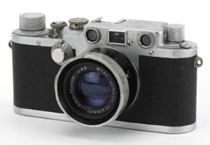 Leica, German Ernst Leitz Wetzlar IIIC Rangefinder camera with Wray of London lens, the camera