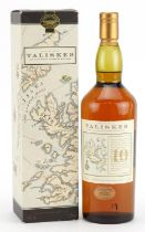 Bottle of Talisker Isle of Sky Single Malt whisky aged 10 years, with box : For further