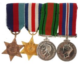 Group of four British military World War II dress medals : For further information on this lot