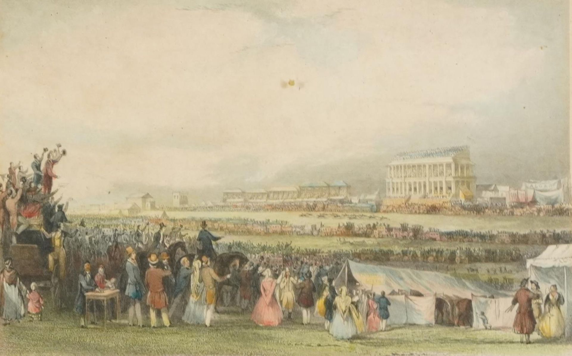 Epsom Races on Derby Day and Woodcote Park, two 19th century engravings, one after Thomas Allom - Image 6 of 9