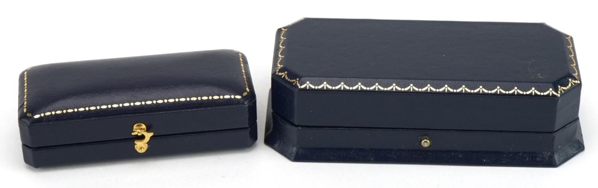 Two pairs of white metal and enamel cufflinks housed in T M Lewin fitted cases including a pair of - Image 4 of 4