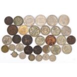 British coinage including pre 1947 two shillings : For further information on this lot please