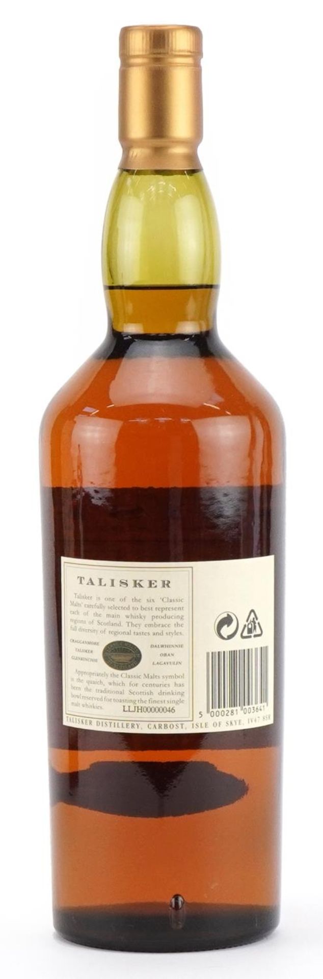 Bottle of Talisker Isle of Sky Single Malt whisky aged 10 years, with box : For further - Image 3 of 3