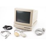 Vintage Apple Macintosh LC computer with monitor and two mouses, model number M0350 : For further