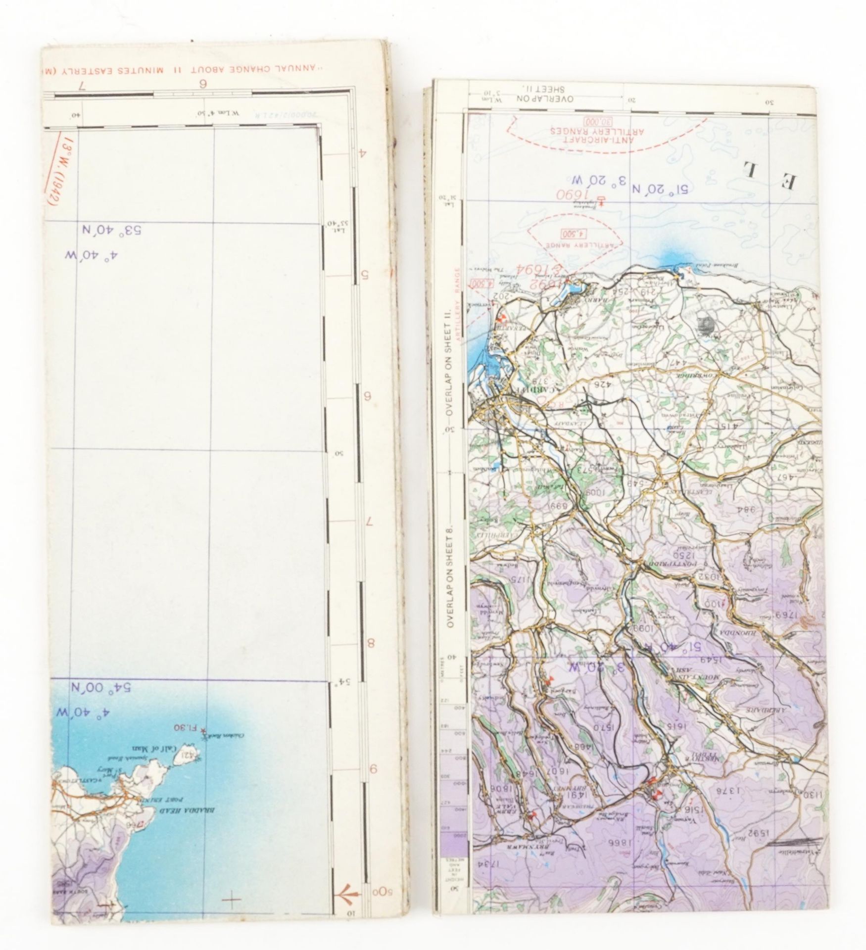 Two military interest RAF Ordnance Survey aeronautical maps of England and Wales including - Image 6 of 6