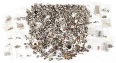 Collection of Middle Eastern white metal jewellery including beads : For further information on this