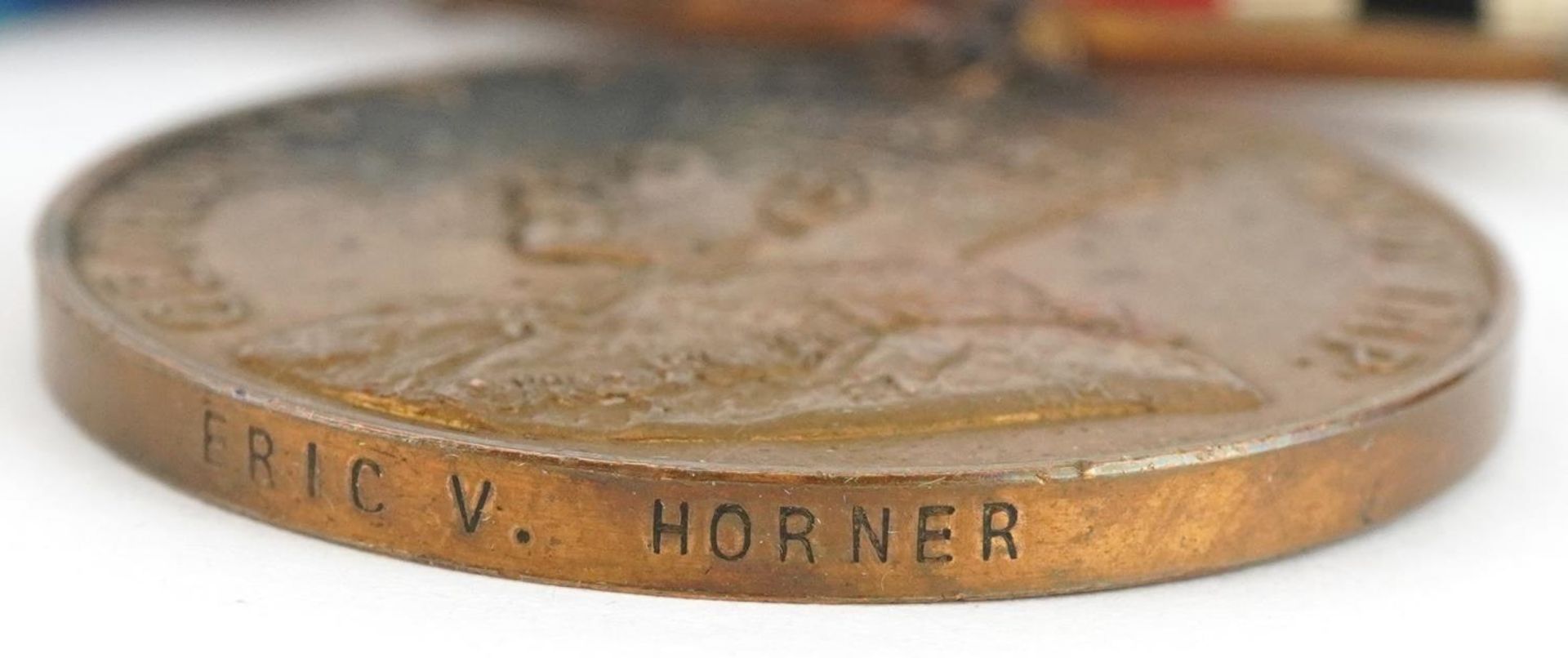 British military World War I three medal group including pair awarded to 938DVR.E.V.HORNER.R.A. : - Image 6 of 6