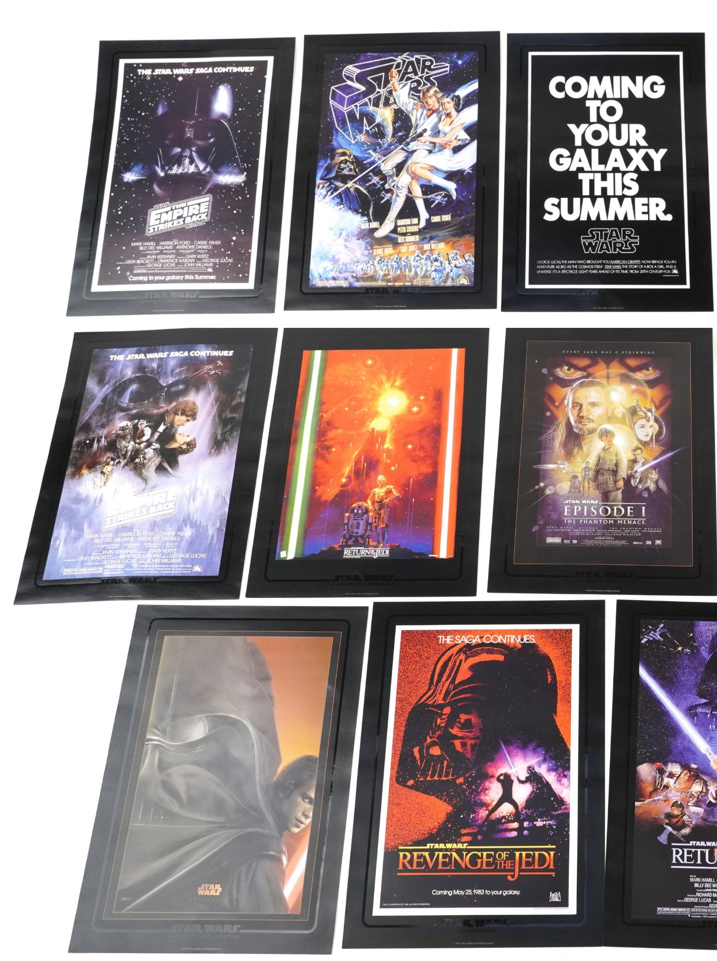 Star Wars ephemera including classic movie poster collection, Revenge of the Sith morphing - Image 2 of 4