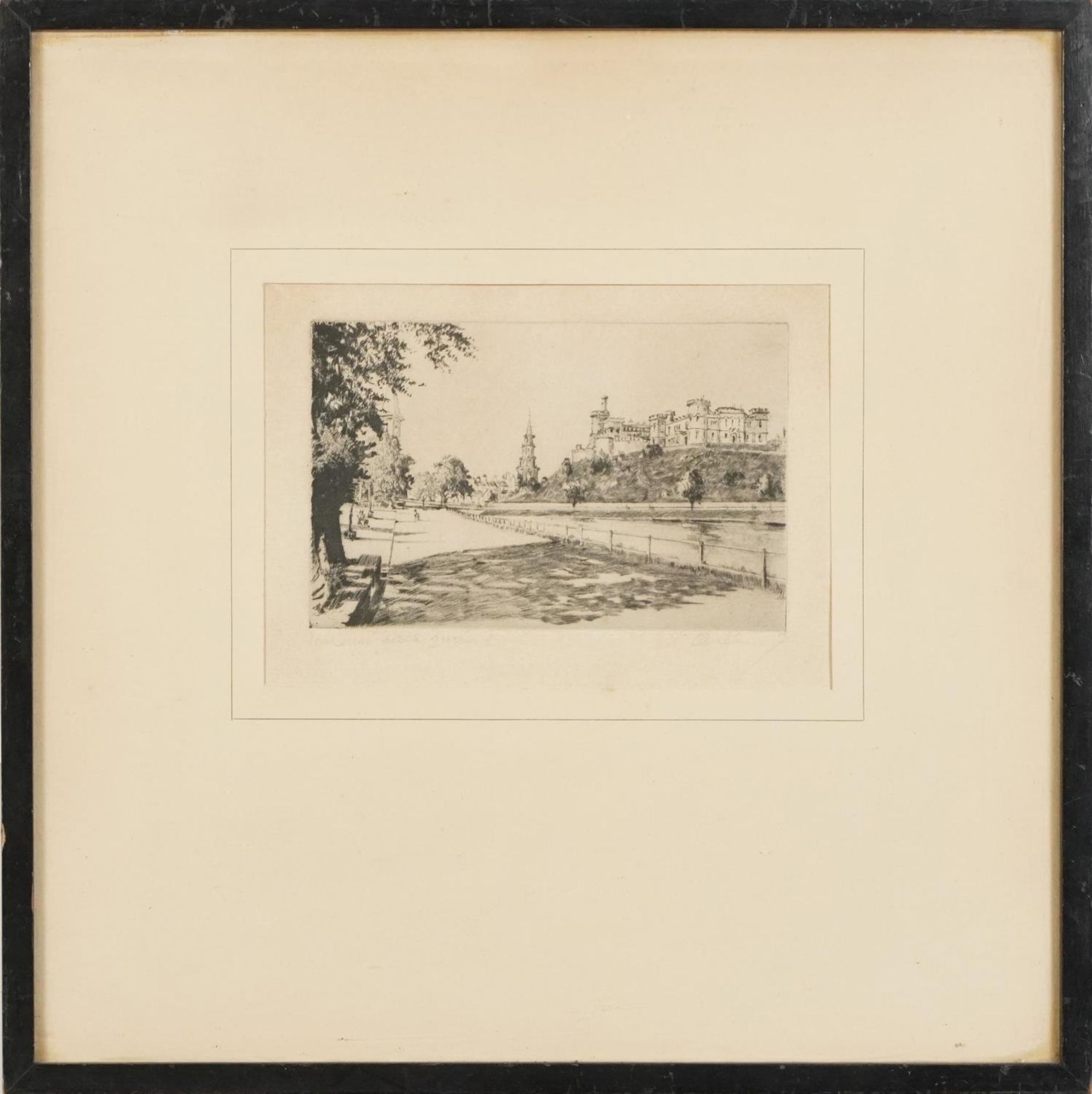 A Simes - The Cowal Shore, The Clyde and Inverness Castle Scotland, pair of pencil signed - Image 15 of 22