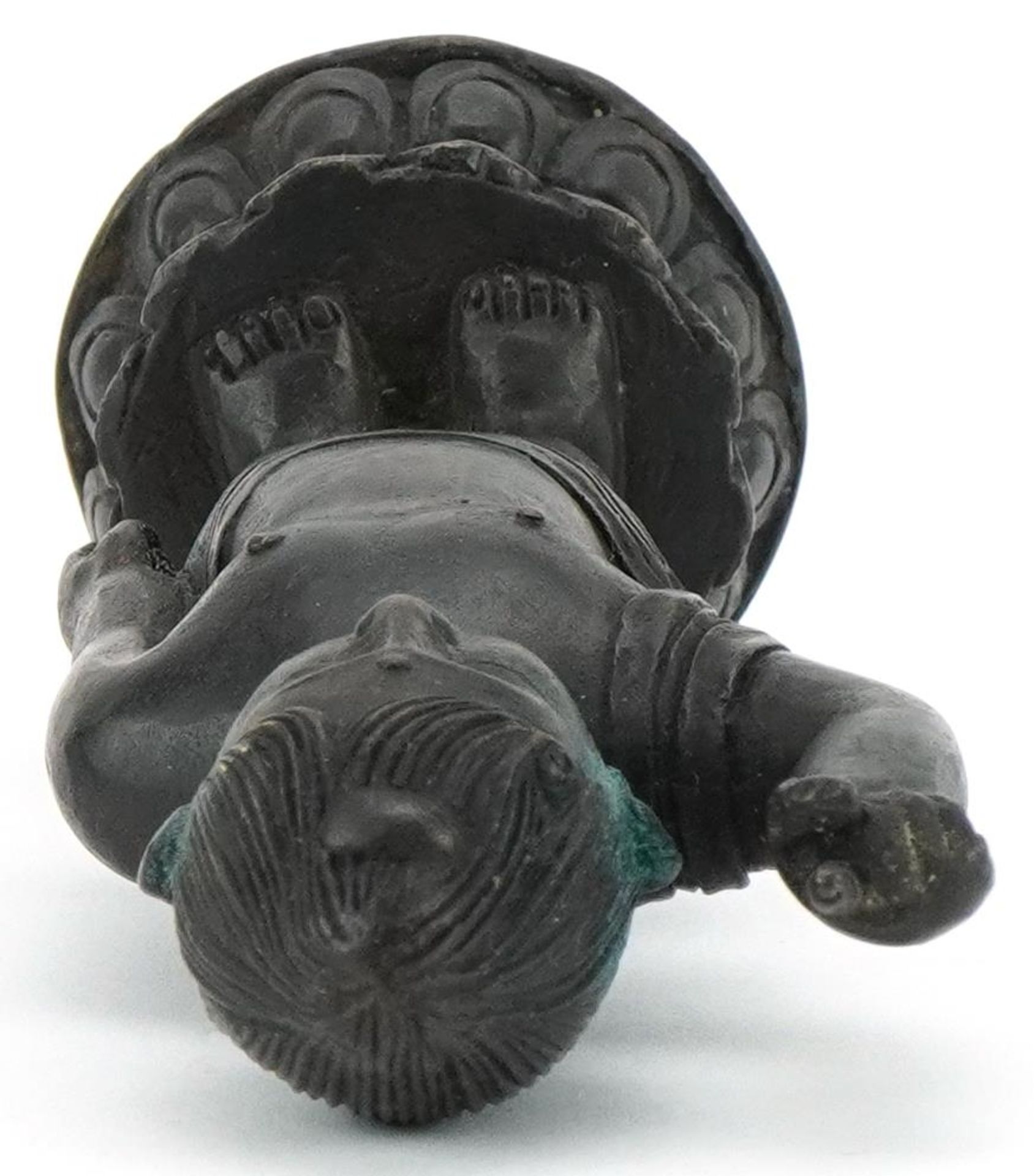 Chino Tibetan patinated bronze figure of Siddhartha, 16.5cm high : For further information on this - Image 5 of 6