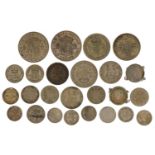 British pre decimal, pre 1947 coinage including half crown and florin, 115g : For further