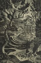 Eric Ravilious - Elm Angel, wood engraving, inscribed Signature I Curwen Press 1935 verso,