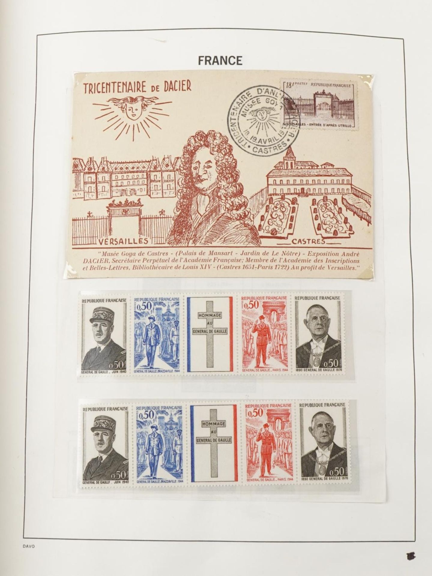 Good collection of 1940s and later French stamps arranged in an album : For further information on - Image 4 of 10