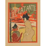 Manuel Robbe - L'Eclatante, French Art Nouveau lithographic poster with indistinct embossed