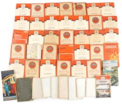 Collection of canvas backed Ordnance folding Survey maps : For further information on this lot