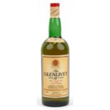 One litre bottle of Glenlivet Single Malt whisky aged 12 years : For further information on this lot