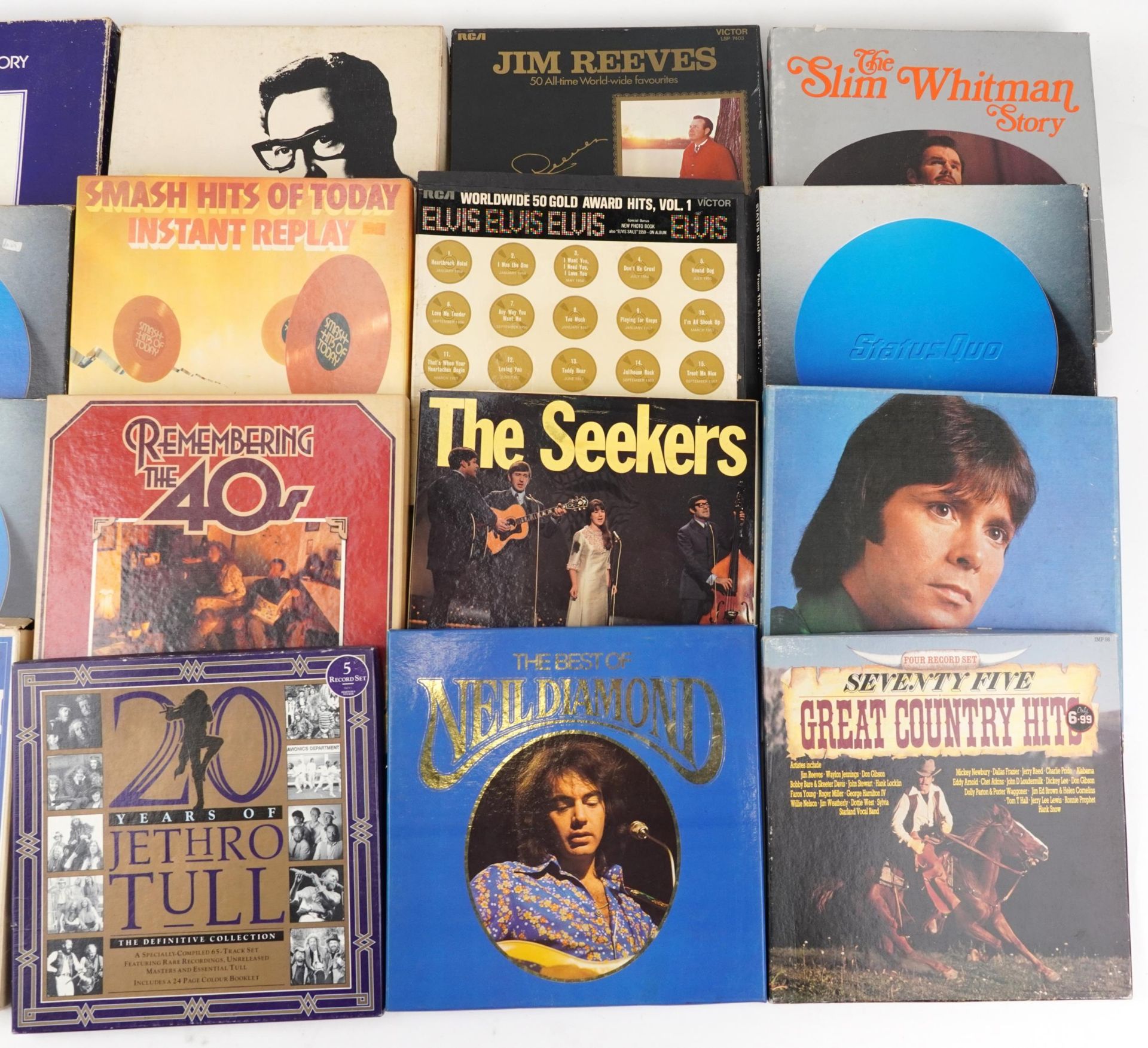 Vinyl LP box sets including Buddy Holly, The Motown Story, Cliff Richard, The Seekers and Status Quo - Image 3 of 3