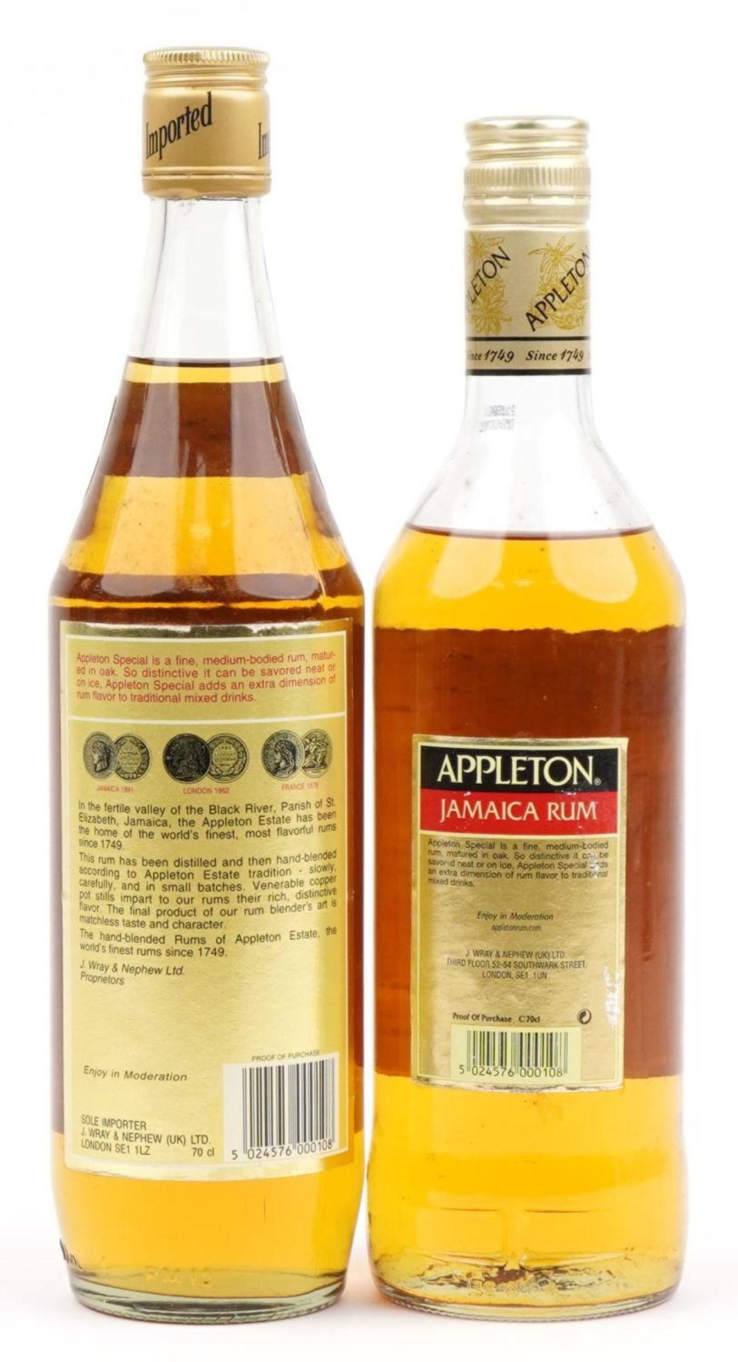 Two bottles of Appleton Special Jamaica rum : For further information on this lot please visit - Image 2 of 2