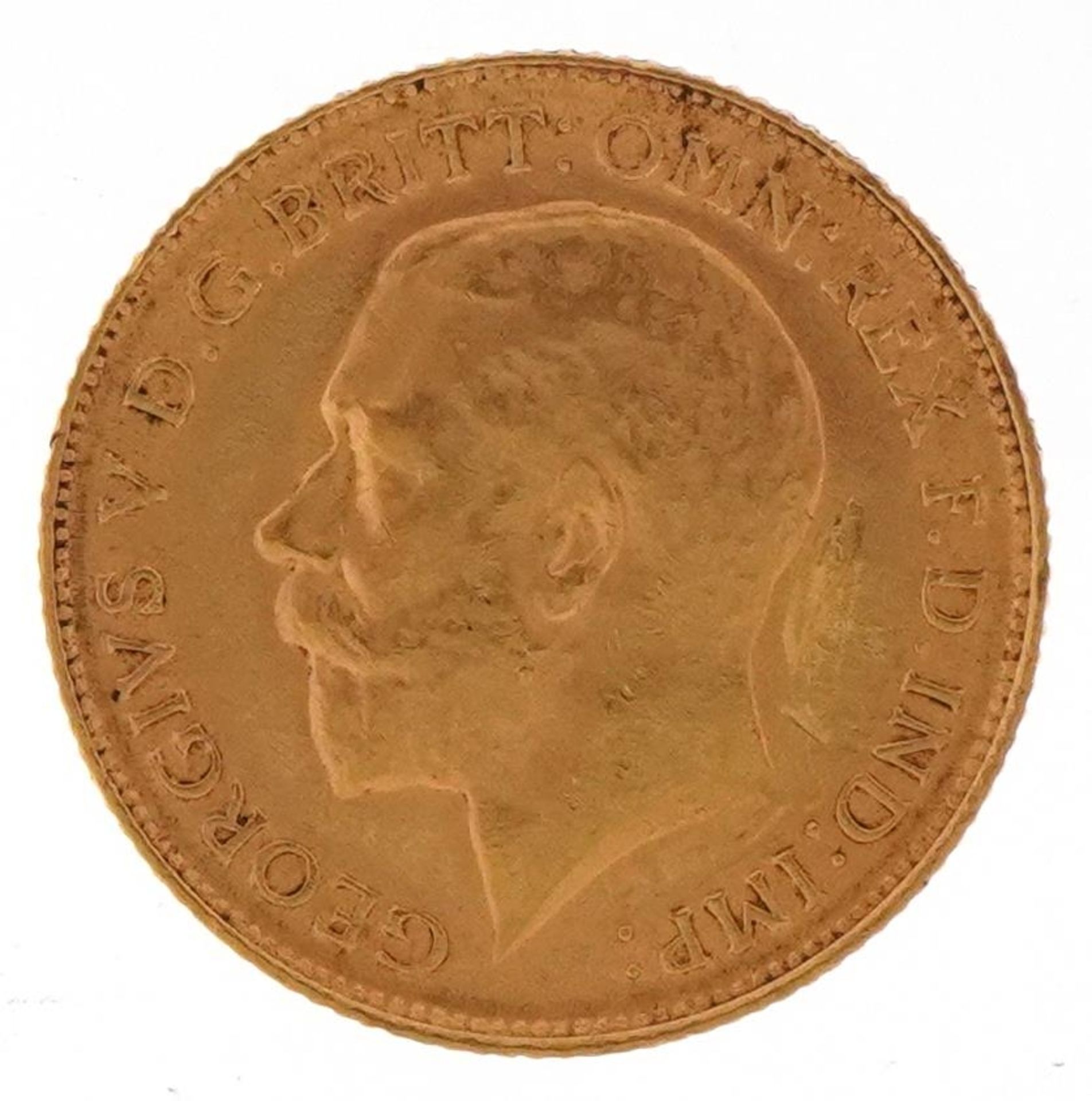 George V 1913 gold half sovereign : For further information on this lot please visit - Image 2 of 2