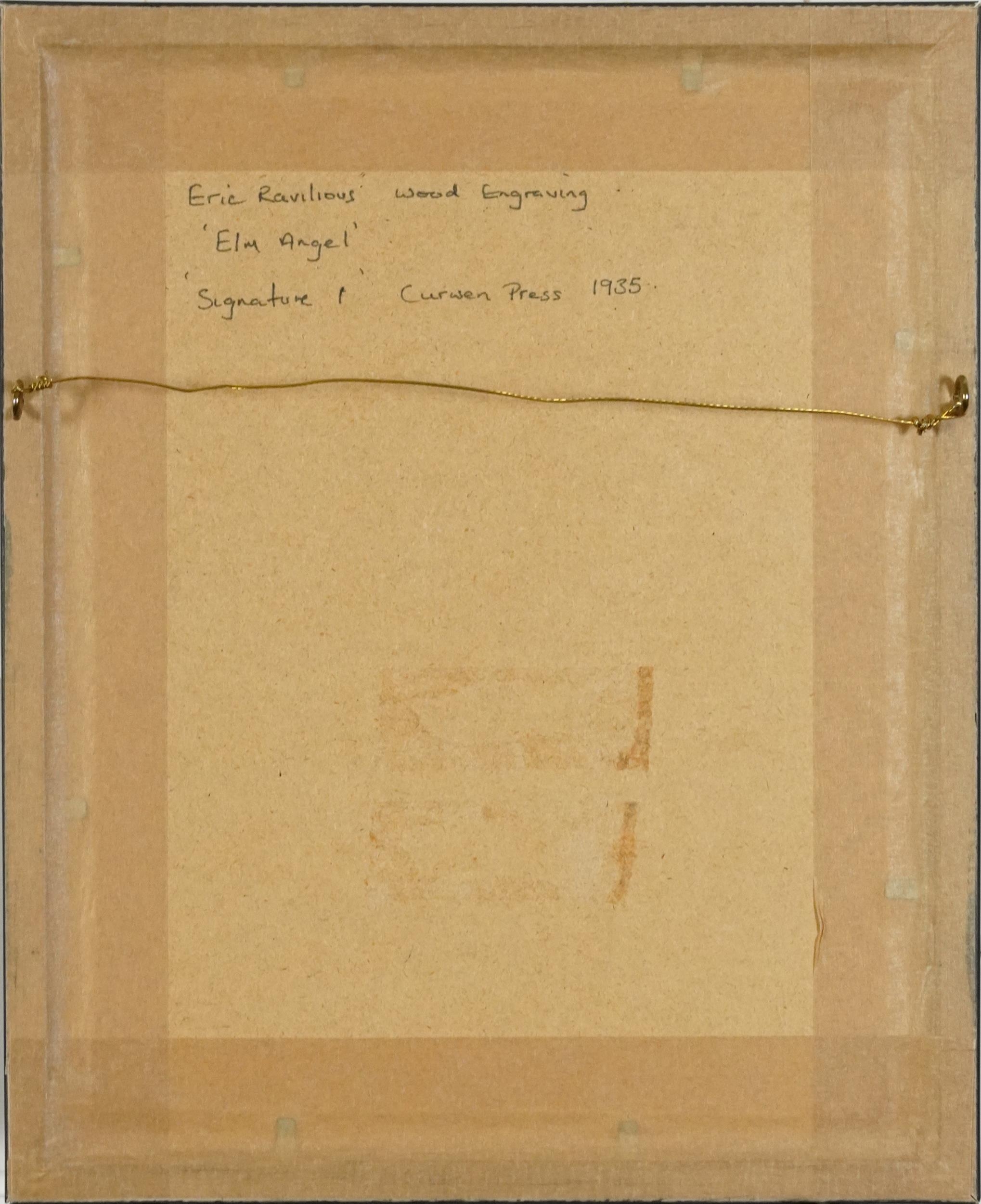 Eric Ravilious - Elm Angel, wood engraving, inscribed Signature I ...