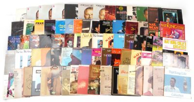 Predominantly Nat King Cole and Frank Sinatra vinyl LP records : For further information on this lot