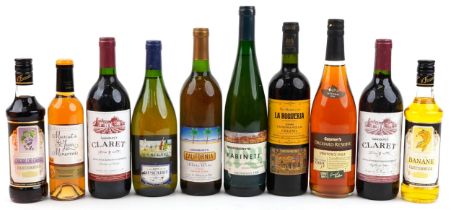 Ten bottles of alcohol including Claret : For further information on this lot please visit