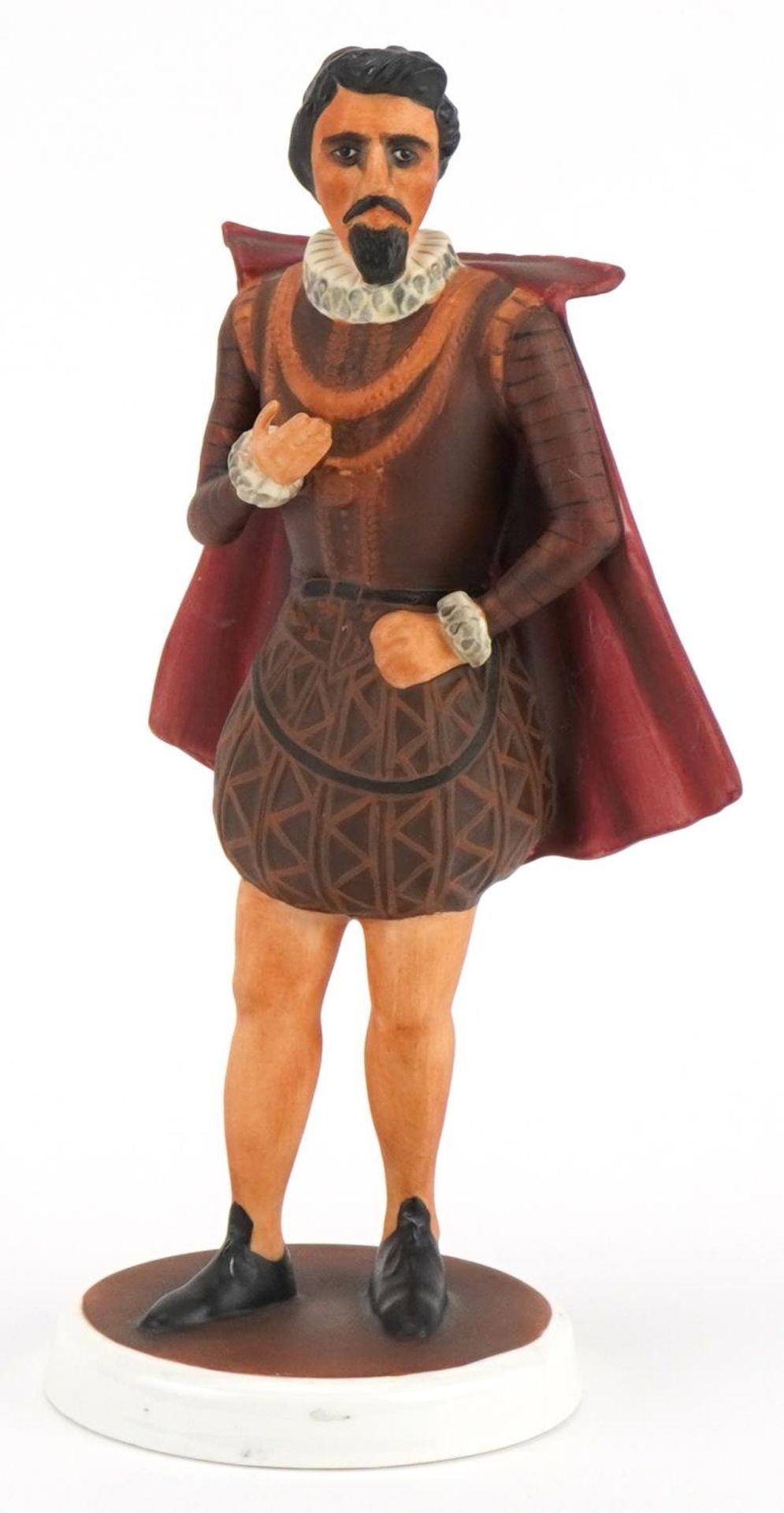 Coalport figure of Sir Walter Raleigh 22.5 high : For further information on this lot please visit
