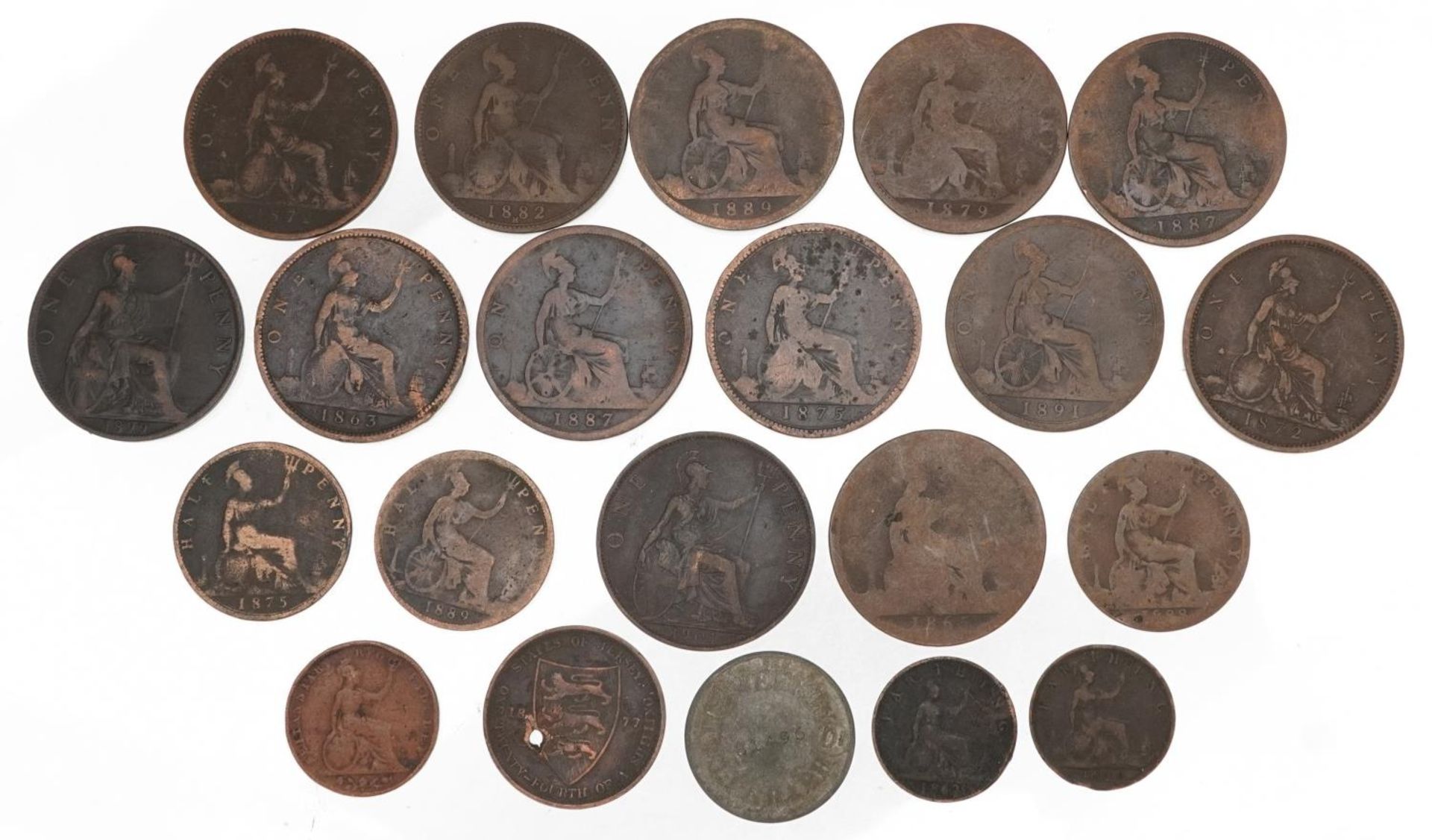 Victorian and later British coinage including pennies : For further information on this lot please