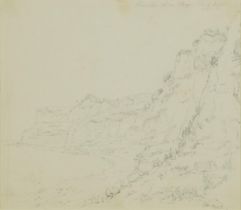 Attributed to John Laporte - Shanklin Chine, Isle of Wight, late 18th/early 19th century pencil