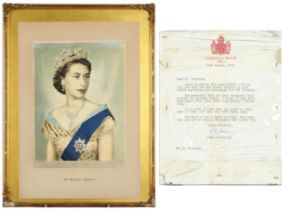 Royal interest letter from Queen Elizabeth The Queen Mother and signed by Ruth Fermoy, Lady in