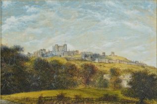 Attributed to James Robert Thompson - Rural landscape with ruined castle, early 19th century