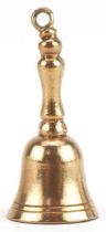 9ct gold bell charm, 2.2cm high, 0.8g