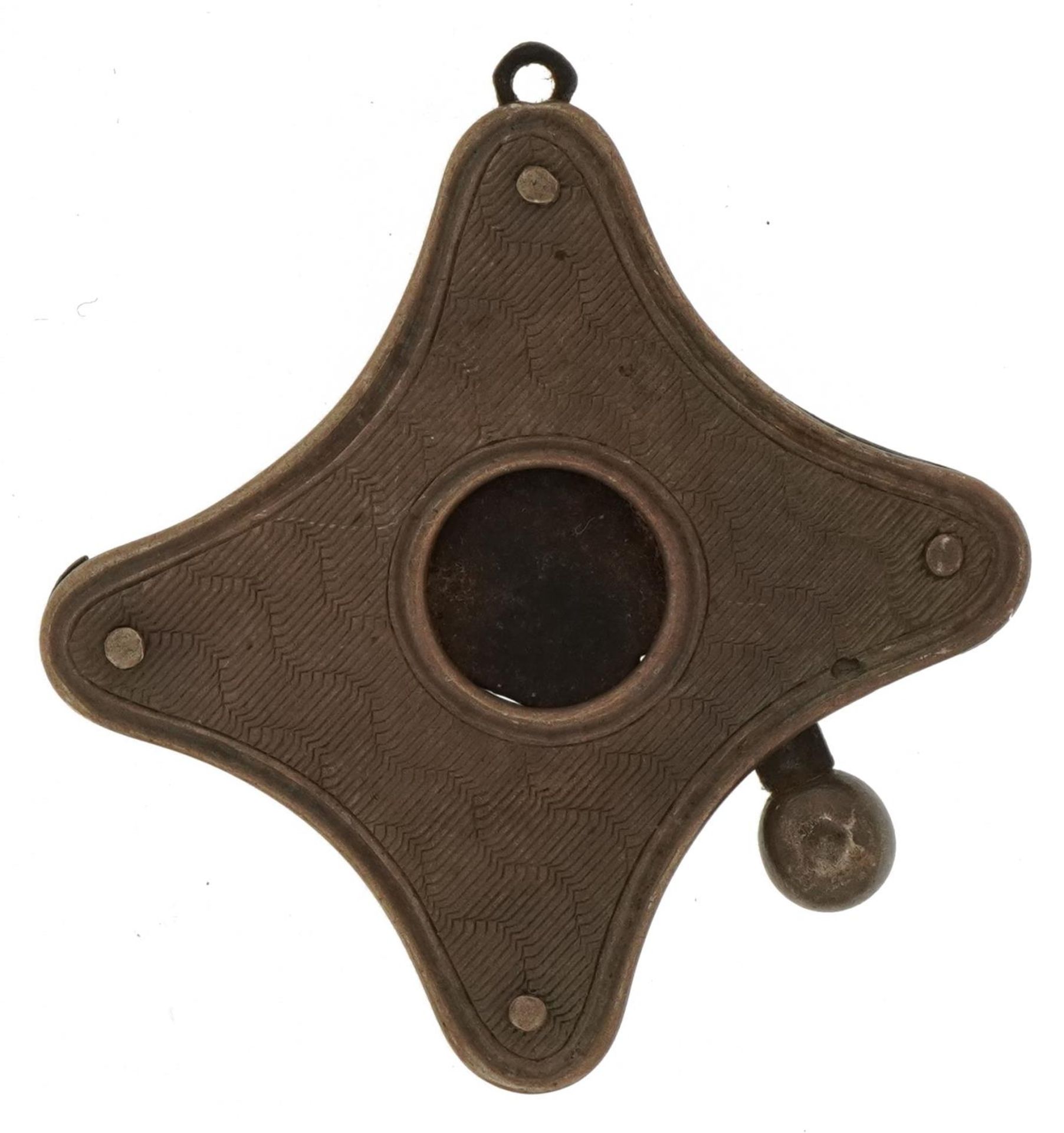 Unmarked silver engine turned cigar cutter, 2.7cm wide, 9.8g - Image 3 of 3