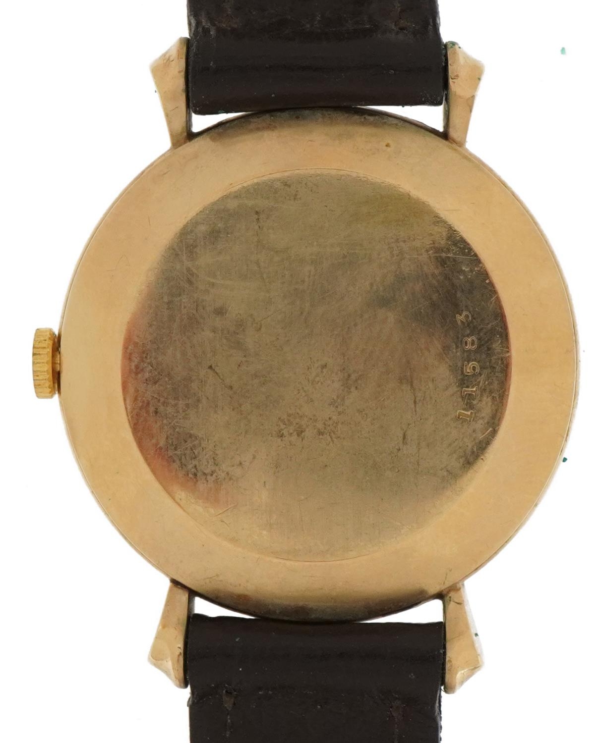 Jaeger LeCoultre, gentlemen's 9ct gold manual wristwatch, the case numbered 11583, 35mm in diameter, - Image 3 of 5