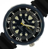 Seiko, gentlemen's Seiko 4R36 Air Divers Special Edition automatic wristwatch with day/date