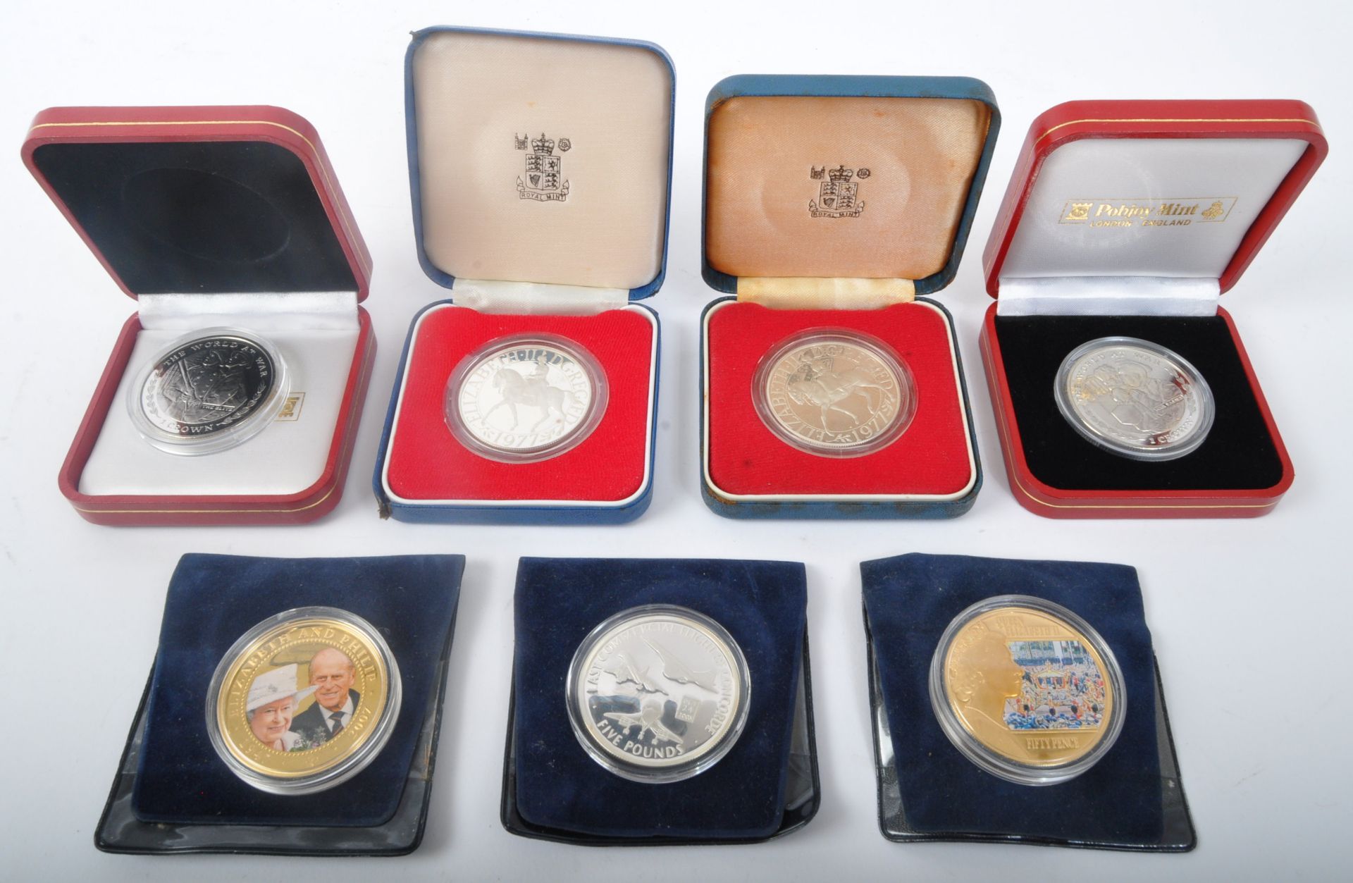 ASSORTMENT OF UK COMEMORATIVE SILVER COINS