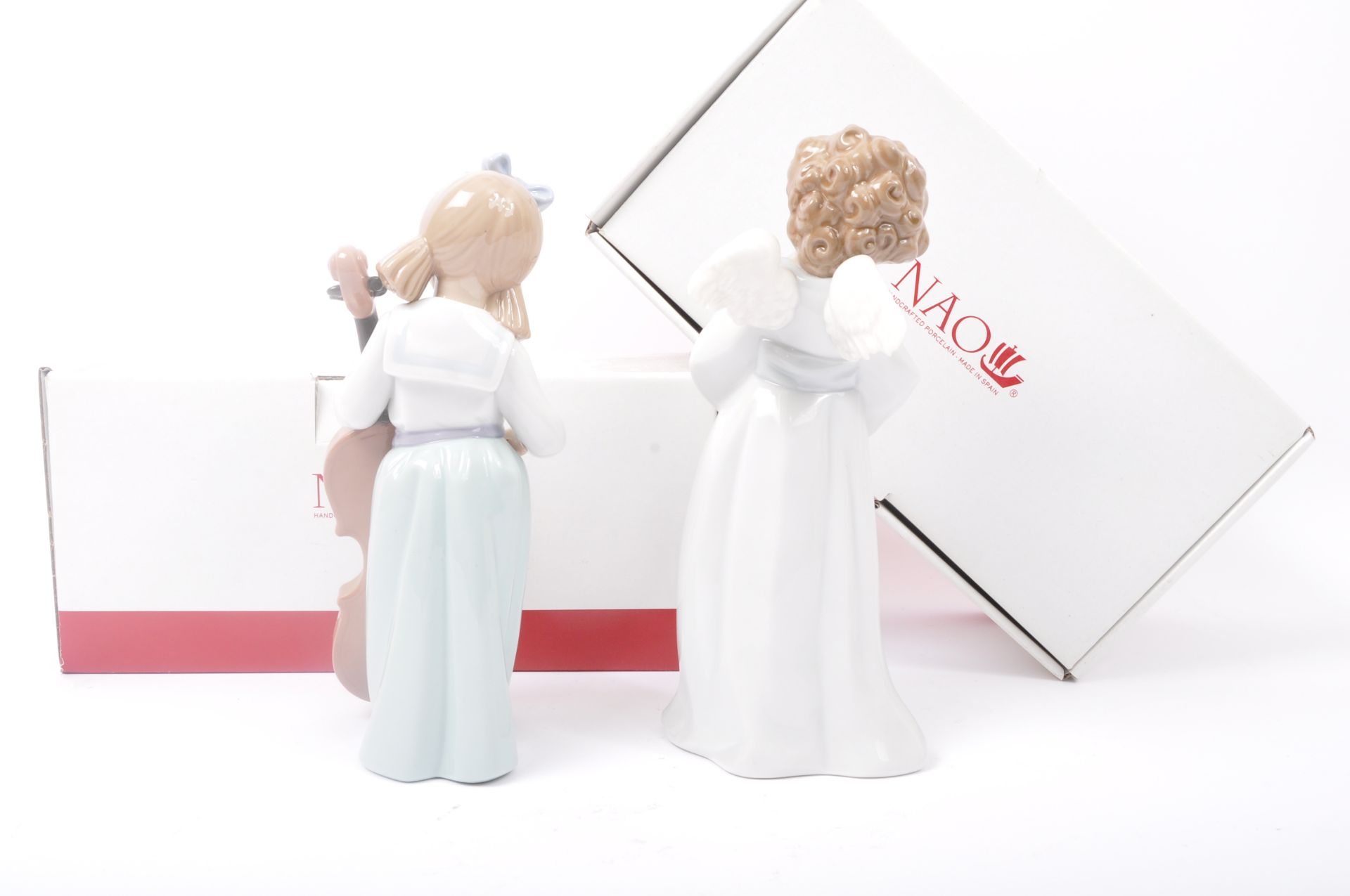 NAO – GIRL WITH CELLO & ANGEL CUDDLES - BOXED CERAMIC FIGURINES - Bild 4 aus 5