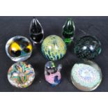 20TH CENTURY VINTAGE GLASS PAPERWEIGHTS