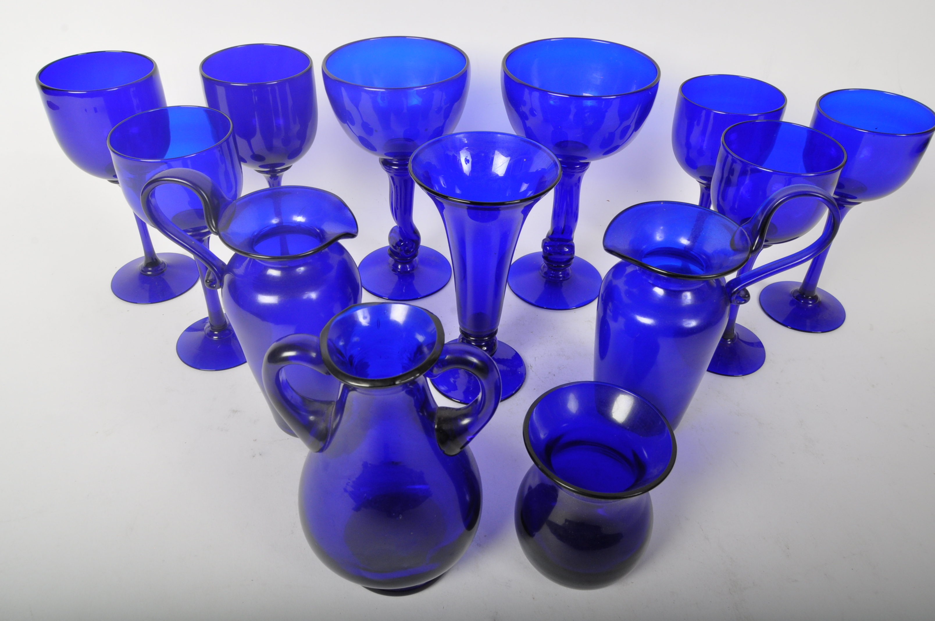 BRISTOL BLUE - GLASSWARE - VINTAGE 20TH CENTURY