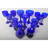 BRISTOL BLUE - GLASSWARE - VINTAGE 20TH CENTURY