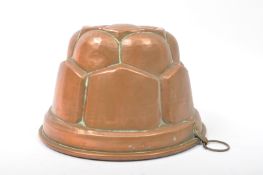 19TH CENTURY VICTORIAN METAL COPPER JELLY MOULD
