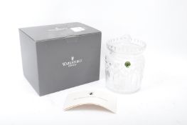 WATERFORD CRYSTAL GLASS - LISMORE BISCUIT BARREL - NEW OLD STOCK