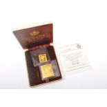 'THE BRITISH DEFINITIVE REPLICA ISSUE' 22CT GOLD INGOTS