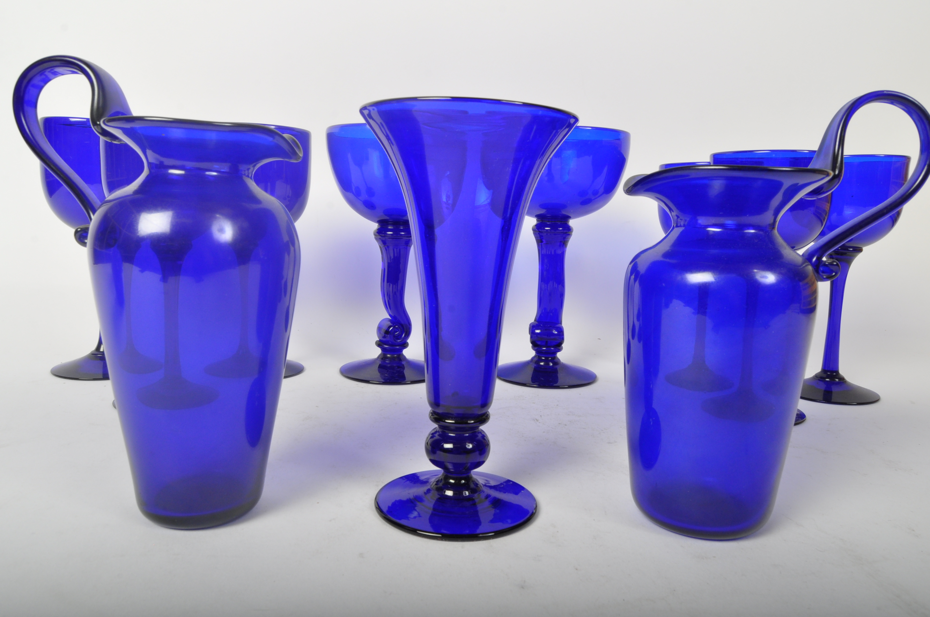 BRISTOL BLUE - GLASSWARE - VINTAGE 20TH CENTURY - Image 5 of 6