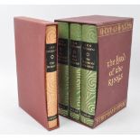 FOUR TOLKIEN LORD OF THE RINGS BOOKS - FOLIO SOCIETY