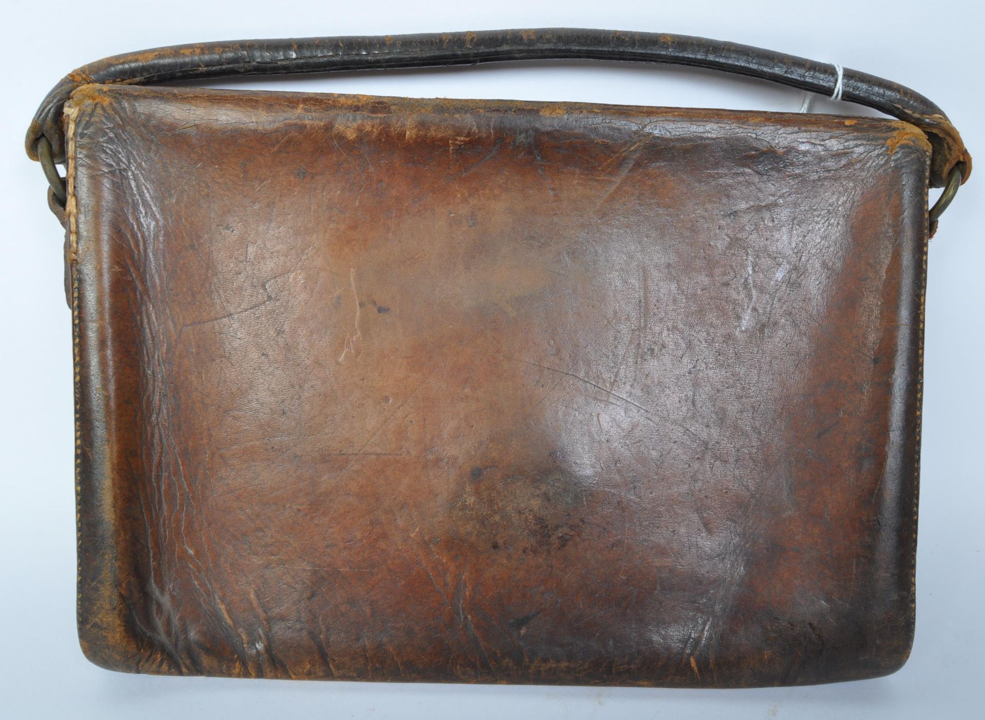 20TH CENTURY LEATHER JAIL COURT CARRIER SATCHELL BAG - Image 3 of 5