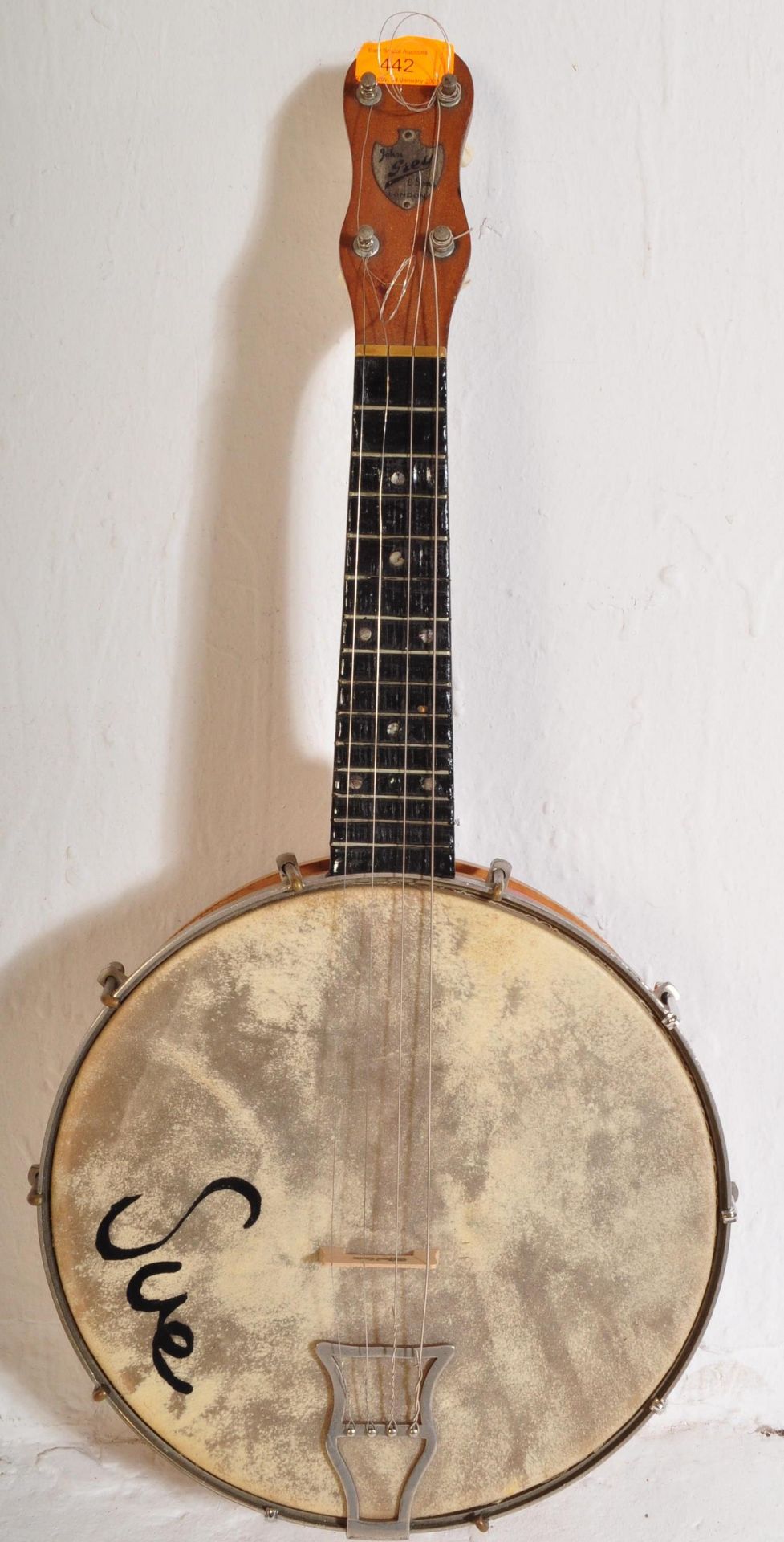 MID-CENTURY JOHN GREY & SONS BANJOLELE IN CASE - Image 2 of 5