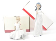 NAO – A CHILD’S PRAYER & FINALE POSE - BOXED CERAMIC FIGURINES