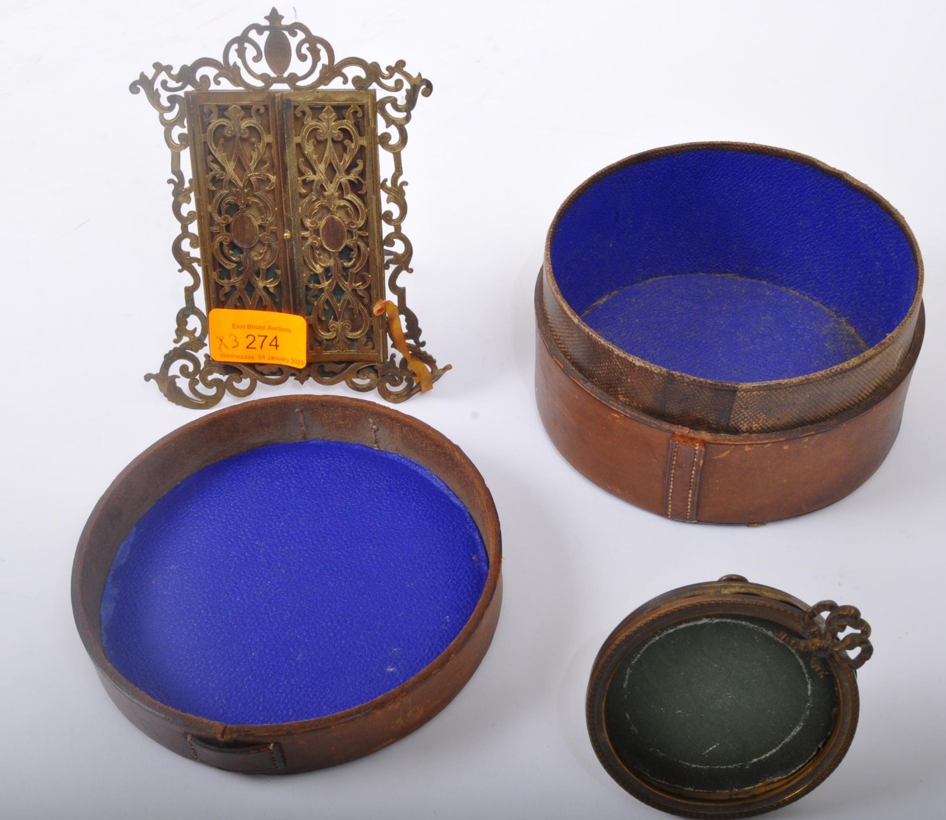 19TH CENTURY FRAME WITH BOX & ANOTHER