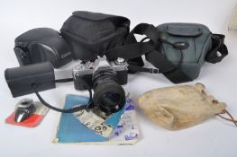 20TH CENTURY CANON AV-1 FILM CAMERA & ADDITIONS